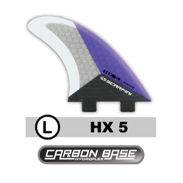 Scarfini Carbon Base HX5 (large) 1 scarfini-hx-5-large-carbon-surfboard-finnen-fcs-base-fins